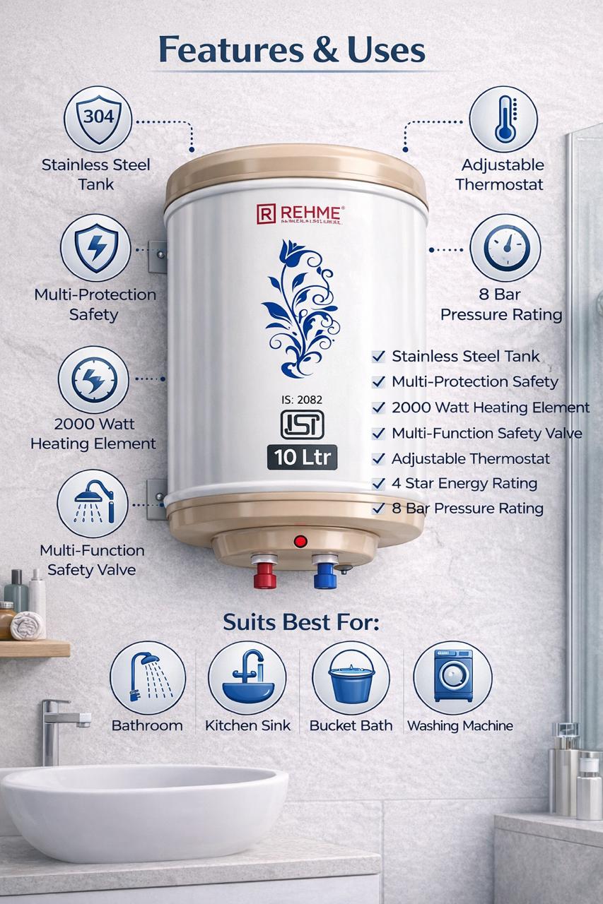 Rehme 10 Ltr Water Heater